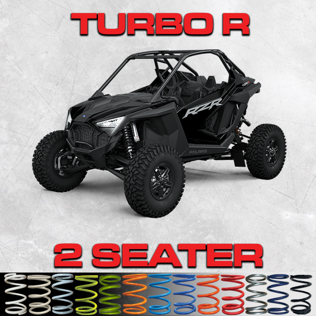 All Thingz UTV Polaris Rzr Turbo R 2 Seat Tender Spring Kit (All Models)